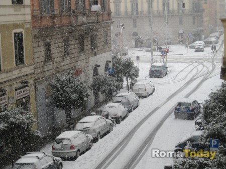 la nevicata de l'11 febbraio 2012