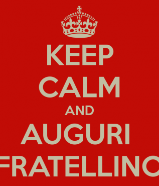 Auguri Fratellino Roma In Rima